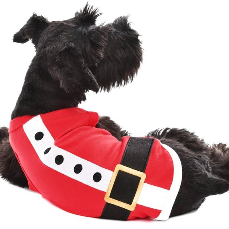 Parisian Pet Tee's Santa Claus Outfit Embroidered Dog T Shirt