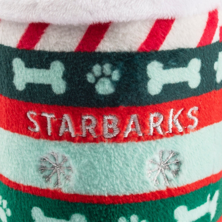 Starbarks Ginger Bark Latte Christmas Holiday Plush Squeaky Dog Toy