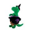 PetShop by Fringe Studio dog toys Halloween Stirring the Pot Dino Rex Plush Squeak Dog Toy