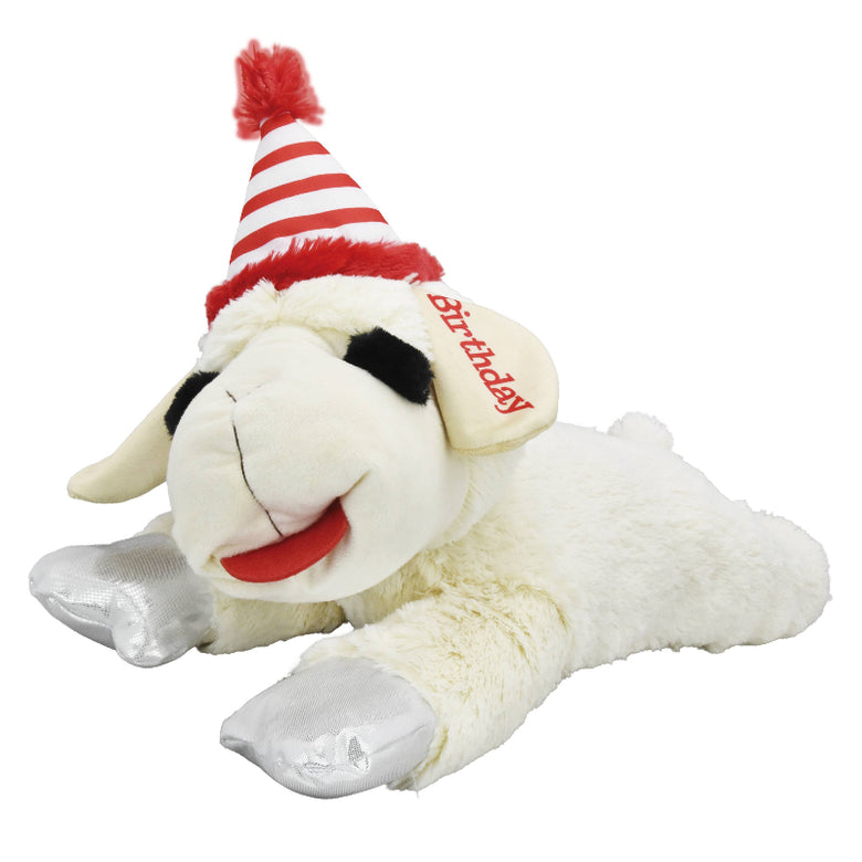 70th Birthday Lambchop Plush Squeaky Dog Toy - 24"