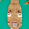 TMU - Y&H SRL Dog Apparel Holiday Santa Claus Khaki Turtleneck Dog Sweater