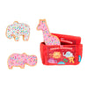 BARK dog toys Animal Squeakers Snacks Interactive Plush Dog Toy Set - 4 Pc