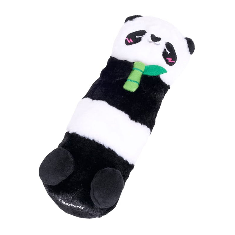 ZippyPaws dog toys Panda Bear Snooziez with Shhhqueaker Plush Dog Toy