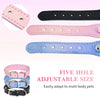 TM - NIKKO PETS Collars XS Love Heart Bling Charm Blue Iridescent Leather Pet Collar - XS