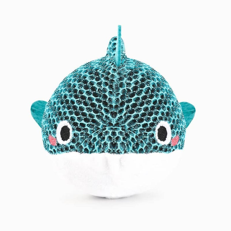 Hugsmart Products Inc dog toys Ocean Pals Blue Dolphin Ball Dog Toy