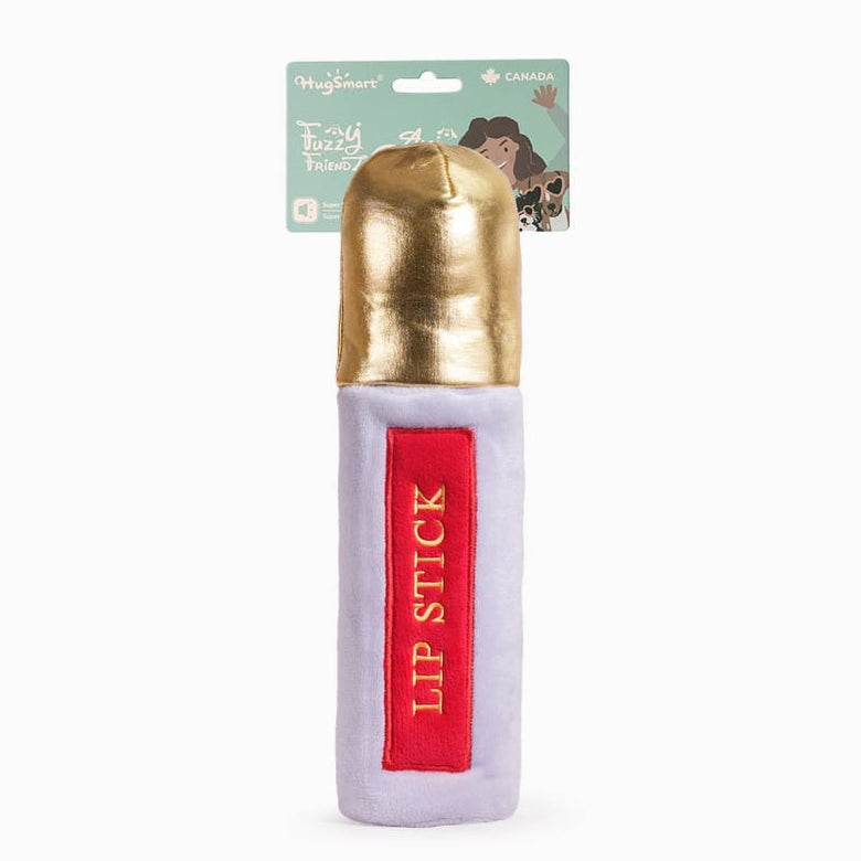 Hugsmart Products Inc Dog Toys Makeup Collection Lip Stick Plush Squeaky Dog Toy