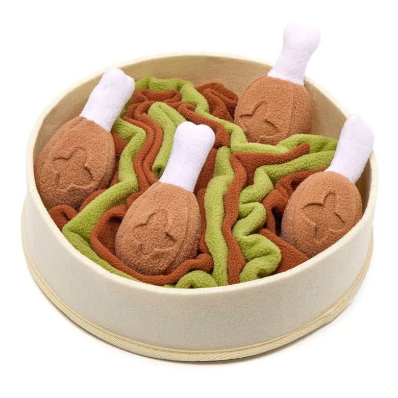 Injoya dog toys Chicken n’ Gravy Snuffle Bowl Dog Toy Set