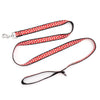 The Worthy Dog Leashes Be Mine Lots of Hearts Red Dog Leash - 2 Sizes