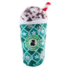 Starbarks Puppermint Mocha Green Stars Cup Christmas Holiday Plush Squeaky Dog Toy