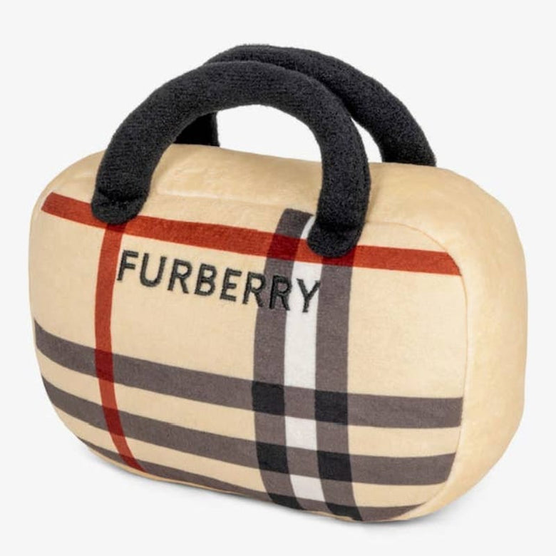 Muttzie dog toys Furberry Handbag Plush Dog Toy