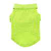 Doggie Design Tee's Lime Green Flash Solid Collared Dog Polo Shirt