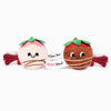 Hugsmart Products Inc Dog Toys Woof Love Sweet ChocoBerries Plush Squeak Rope Dog Toy