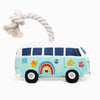 Hugsmart Products Inc Dog Toys Volkswagen Van Beach Rope Plush Squeaky Dog Toy