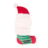 EcoZippy Christmas Holiday Santa Stocking Plush Squeaky Dog Toy
