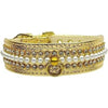 Mirage Pet Products Collars 18 / Gld Mini Faux Pearl & Crystel Set Pet Collar