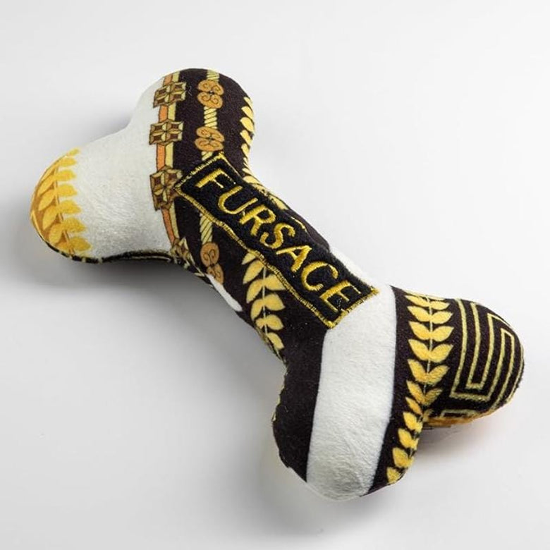 Haute Diggity Dog dog toys Fursace Bone Plush Squeak Dog Toy