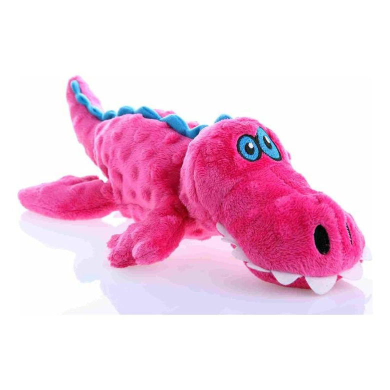 GoDog dog toys Just For Me Pink Gator w/Chew Guard Plush Dog Toy - Sm
