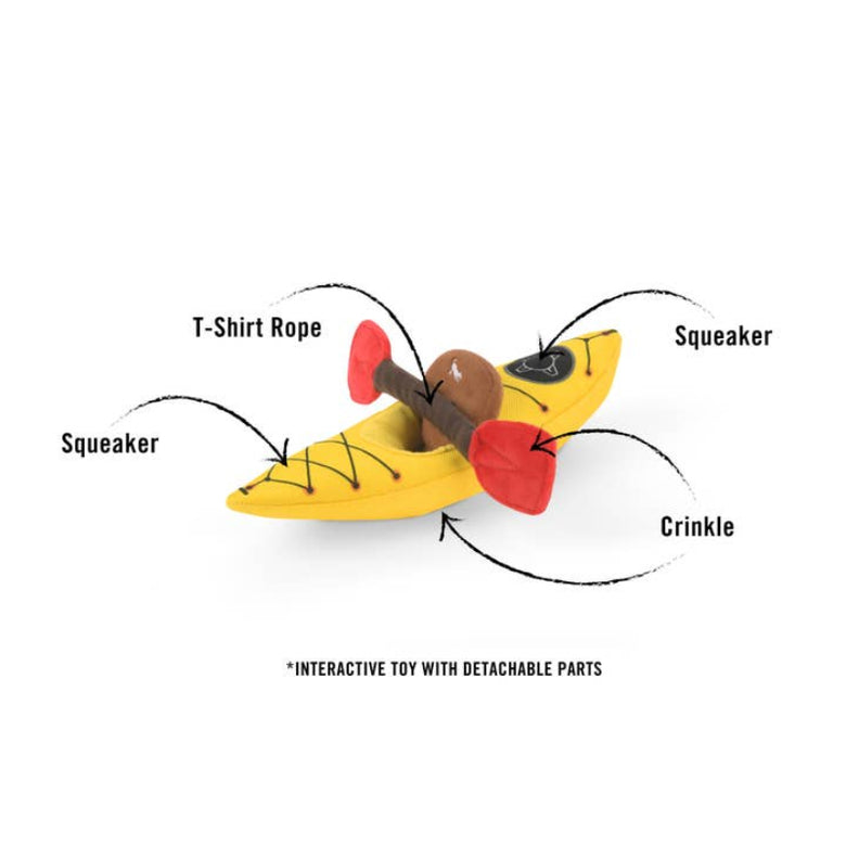 Camp Corbin K9 Kayak Plush Squeaky Dog Toy Set - 2 Pc