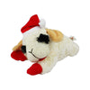 Christmas Holiday Lamb Chop with Santa Hat Plush Squeaky Dog Toy - 6"