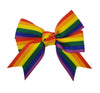 Barker's Bowtique Hair Bows Large Rainbow Canine Hair French Clip - 1 Bow per card