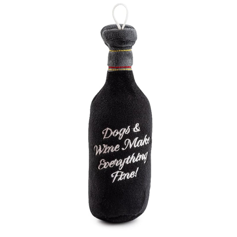 Haute Diggity Dog dog toys Woof Reserve Cabarknet Bottle Plush Dog Toy