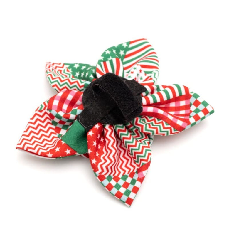 The Worthy Dog Collars Americana Holiday Flower Pet Collar Attachment