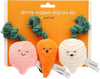 Spring Veggies Plush Squeaky Dog Toy Set - 3 Pk