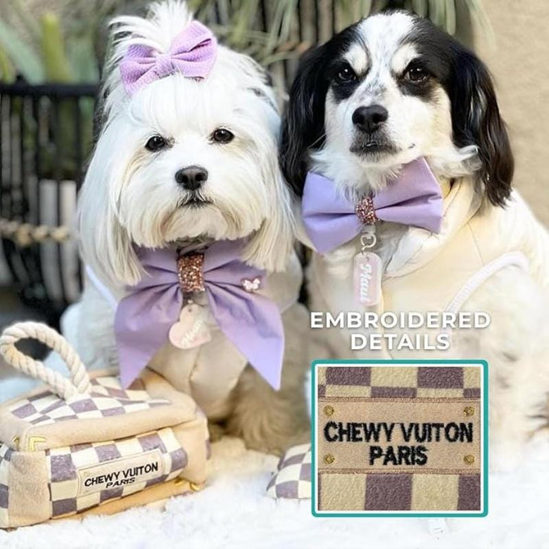 Haute Diggity Dog dog toys Checker Chewy Trunk Activity House Dog Toy