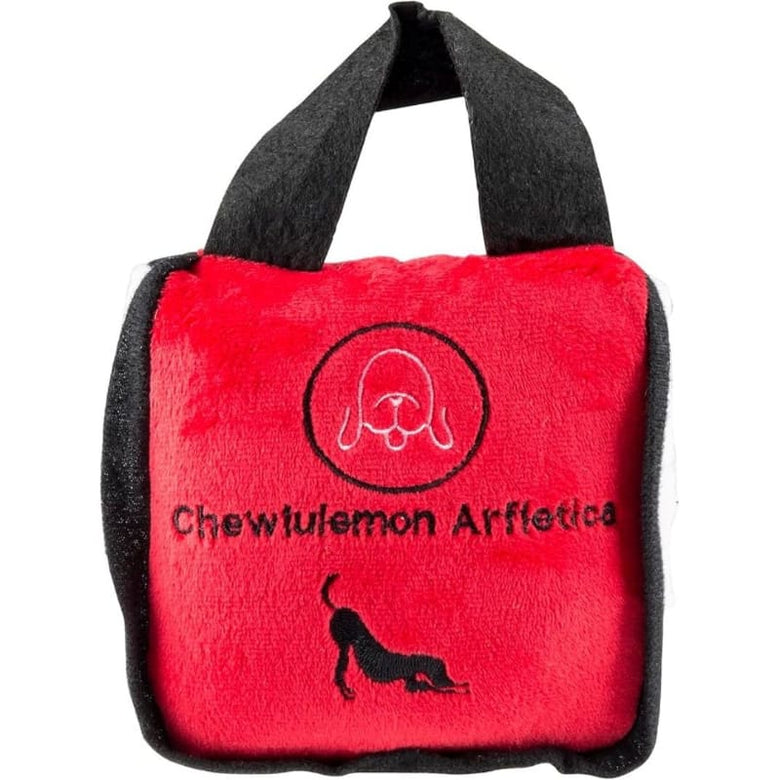 Haute Diggity Dog dog toys Chewlulemon Tote Bag Squeaker Plush Dog Toy