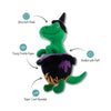 PetShop by Fringe Studio dog toys Halloween Stirring the Pot Dino Rex Plush Squeak Dog Toy