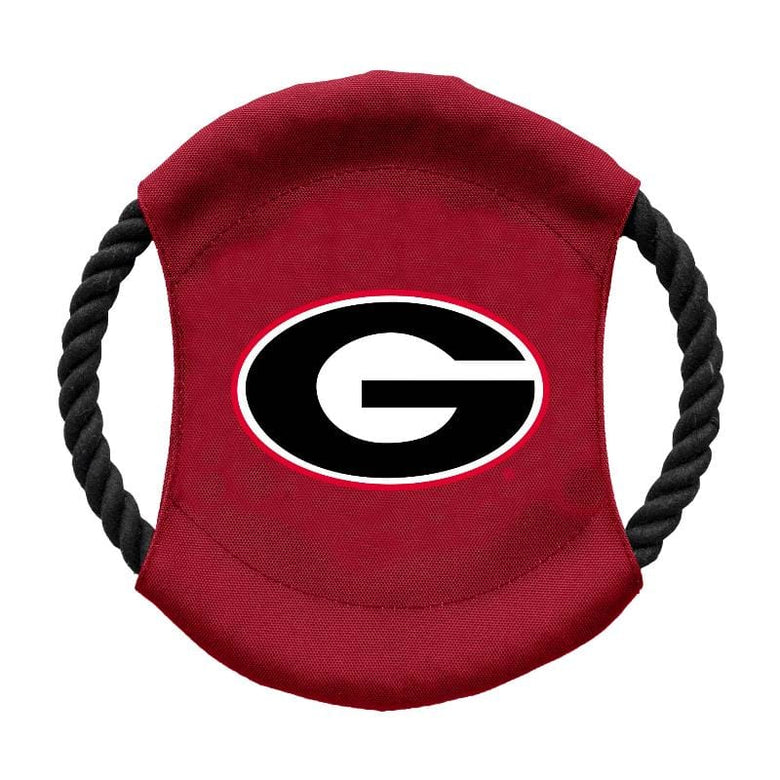 Little Earth Productions dog toys GA Bulldogs Team Flying Disc Dog Toy
