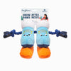 Hugsmart Products Inc Dog Toys Snow Paws Skiing Boots Plush Squeaky Dog Rope Toy