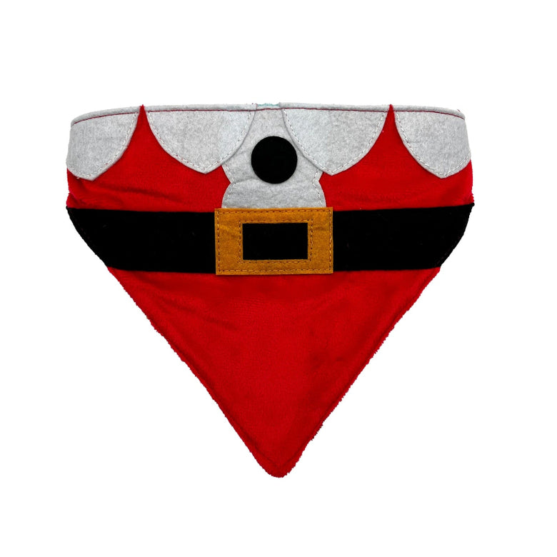 Christmas Holiday Reversible Santa Dog Bandana