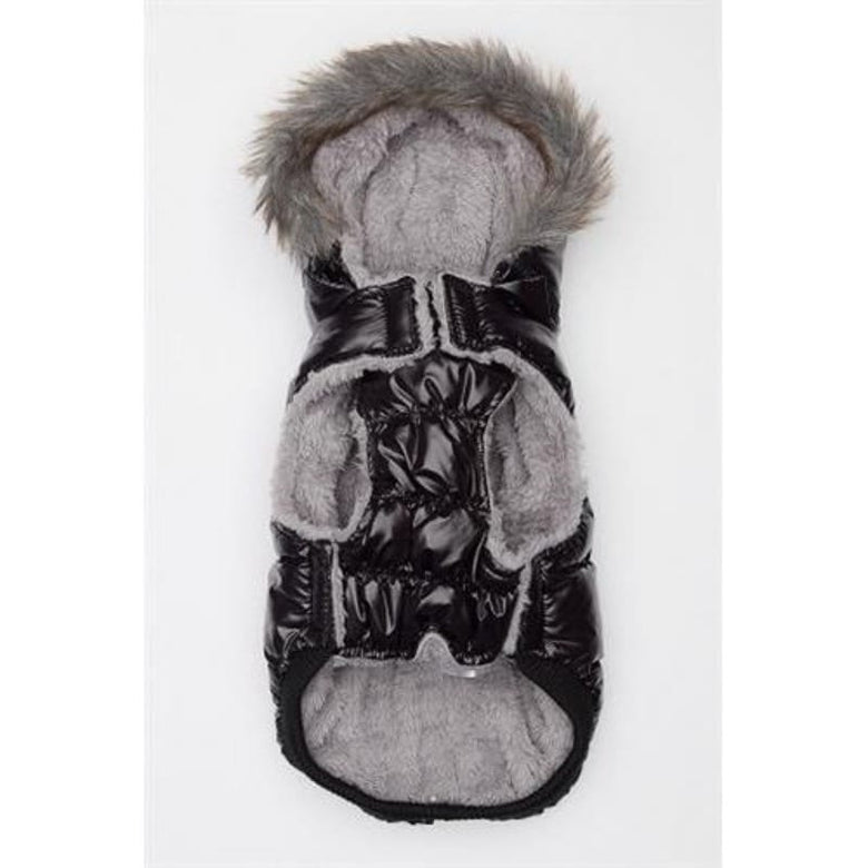 Barker's Bowtique Jackets-Coats XL Elite Reflective Black Pet Coat - Only Available in Size XL