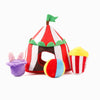 Hugsmart Products Inc dog toys Happy Circus Interactive Plush Squeak Dog Toy Set - 4 Pc