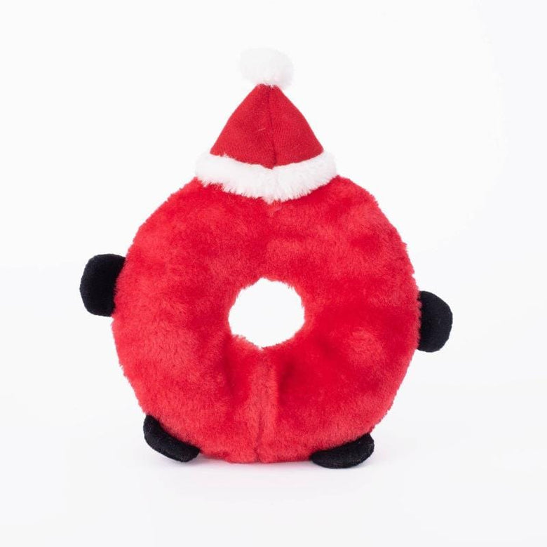 ZippyPaws dog toys Donutz Buddies Santa Claus Dog Toy