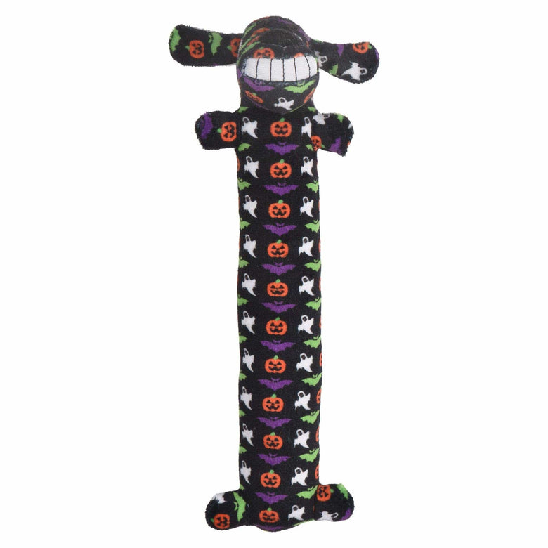 Multipet dog toys Halloween Themed Black Plush Squeaky Loofa Dog Toy - 12”