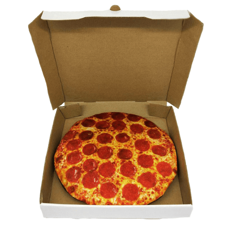 fabdog dog toys 10" Pizza in the Box Squeaky Dog Toy