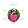 SodaPup dog toys Natural Rubber Bottle Top Flying Disc / Fetch Dog Toy