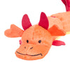 ZippyPaws dog toys Red Zippy Dragonz Long Squeaky Plush Dog Toy