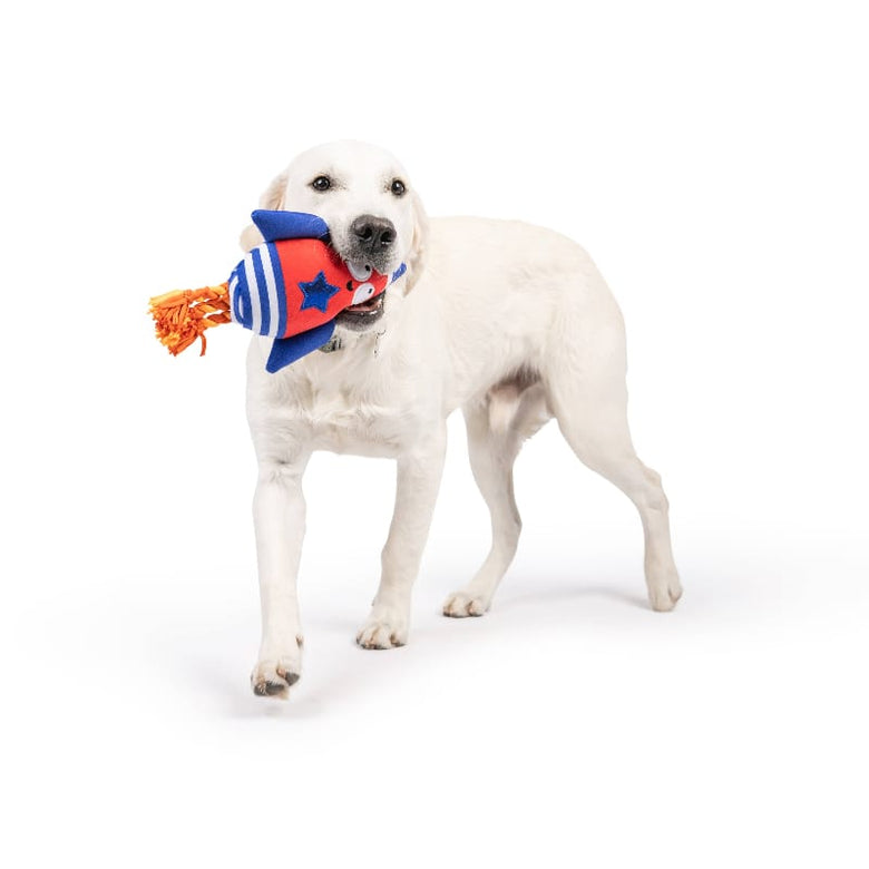 Huxley & Kent Dog Toys Rocket Man Plush Squeak Dog Toy - 2 Sizes