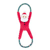 Christmas Holiday Season RopeTugz New Santa Plush Squeaky Tug Dog Toy