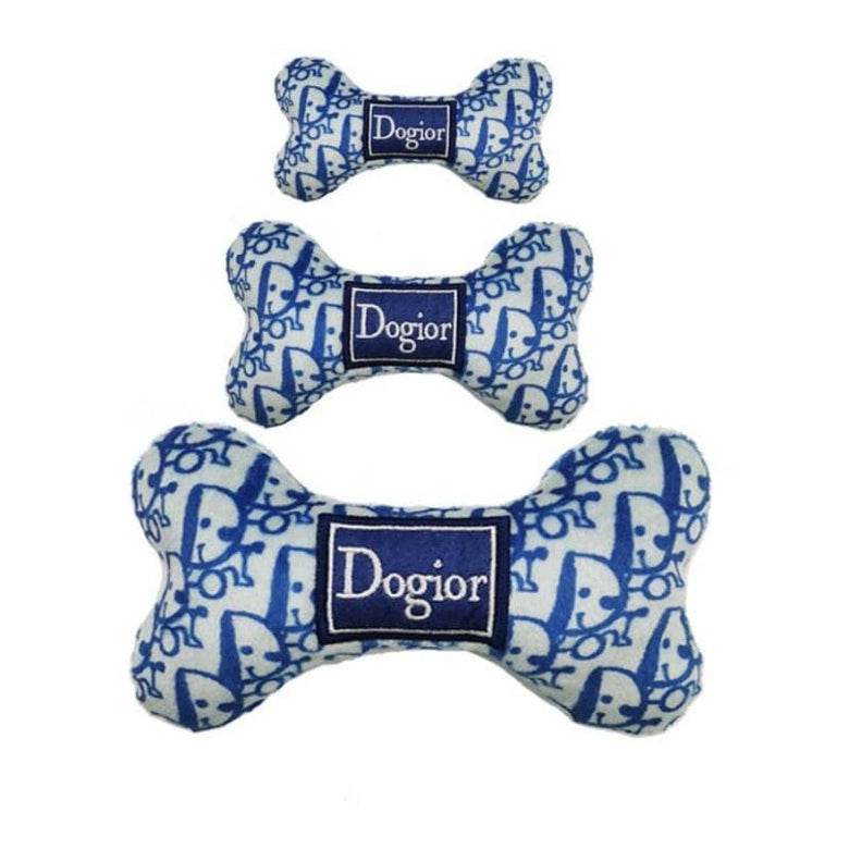Haute Diggity Dog dog toys Dog-ior Bone Plush Squeak Dog Toy - 3 Sizes