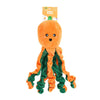 Halloween Pumpkin Octopus Fall Season Plush Squeaky Dog Toy
