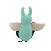 EcoZippy Corduroy Critter Beetle Plush Squeaky Dog Toy