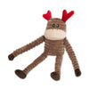 Holiday Crinkle Reindeer Christmas Plush Squeak Dog Toy - 2 Sizes