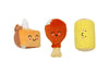 Pearhead, Inc. dog toys Thanksgiving Dinner Turkey Leg, Corn Cob, and Pie Plush Squeak Dog Toy Set - 3 Pc