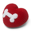 DogoPet.com Crochet Toys Bone Heart Crochet Toy