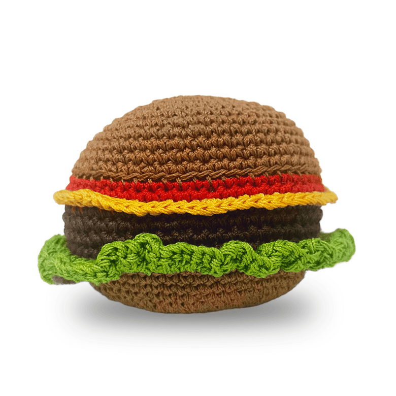DogoPet.com Crochet Toys Burger Crochet Toy