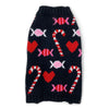 Christmas Holiday Candy Theme Warm Black Dog Sweater